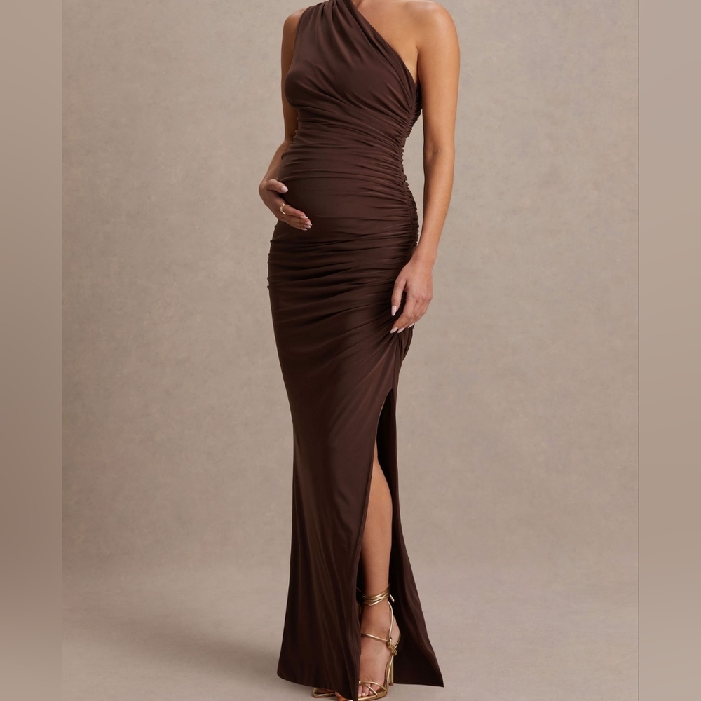 Maternity Brown Maxi Dress (US6)